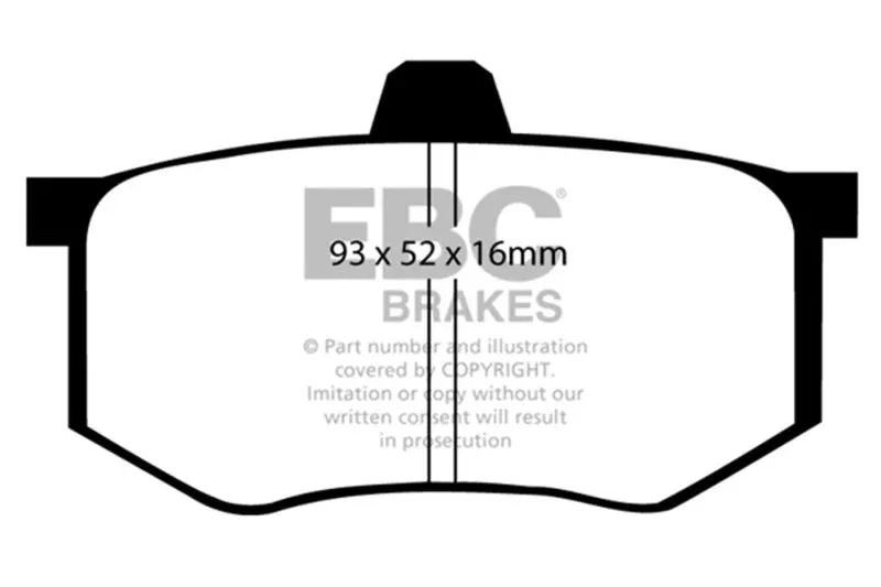 EBC Ultimax2 Rear Brake Pads fits 2008, 2010-2015 Mitsubishi Lancer