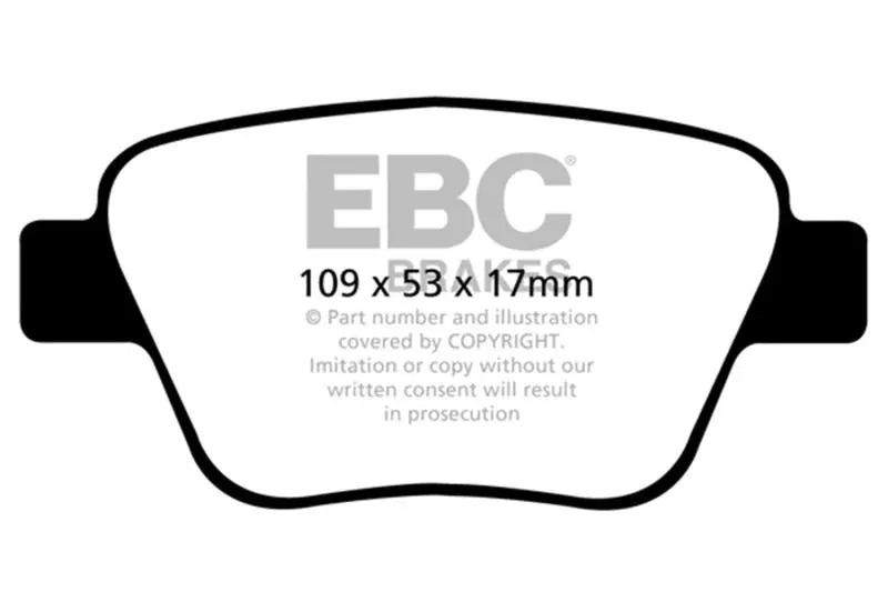 EBC Ultimax2 Rear Brake Pads fits 2010-2019 Audi / Volkswagen