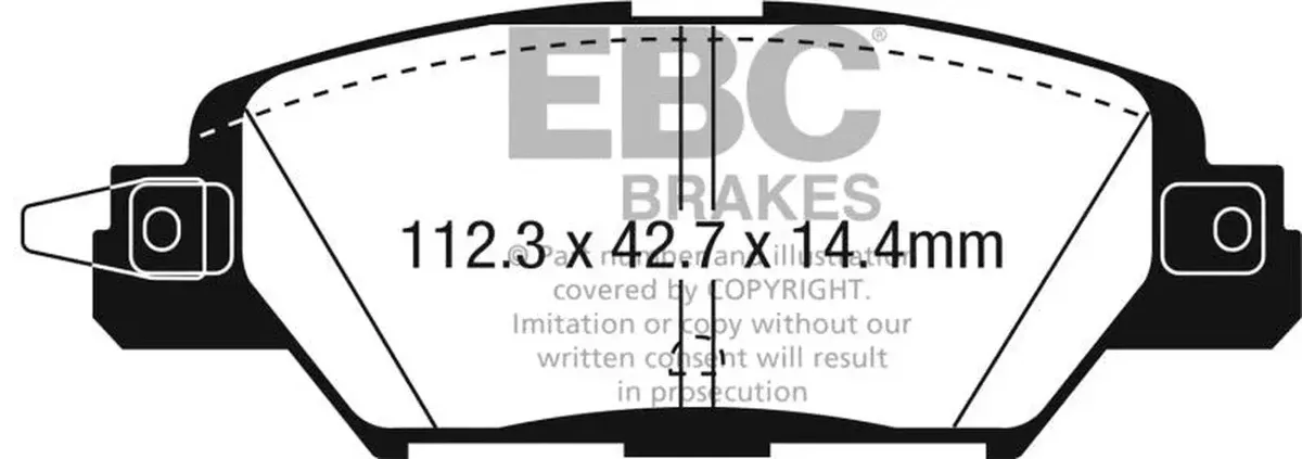 EBC Ultimax2 Rear Brake Pads fits 2016-2023 Mazda CX-30, CX-5