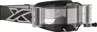 Eks Brand Lucid Goggle Race Pack Black/White Zip Off Clear - 067-11100