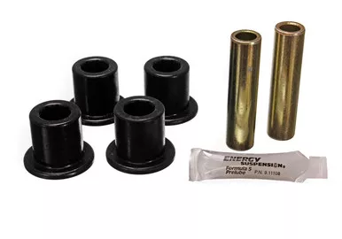 Energy Suspension 4.2132G Leaf Spring Bushing Set Black Frame Shackle Bushings