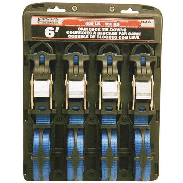 Erickson Professional Series Cam Lock Tie Down 4 Pack