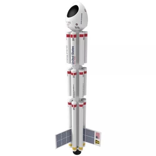 Explorer Aquarius Estes Model Rocket Kit Master
