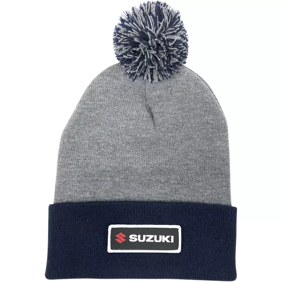 FACTORY EFFEX 2501-3268 23-86402 Beanie — , Gray/Navy Suzuki Pom Beanie – Gray/Navy