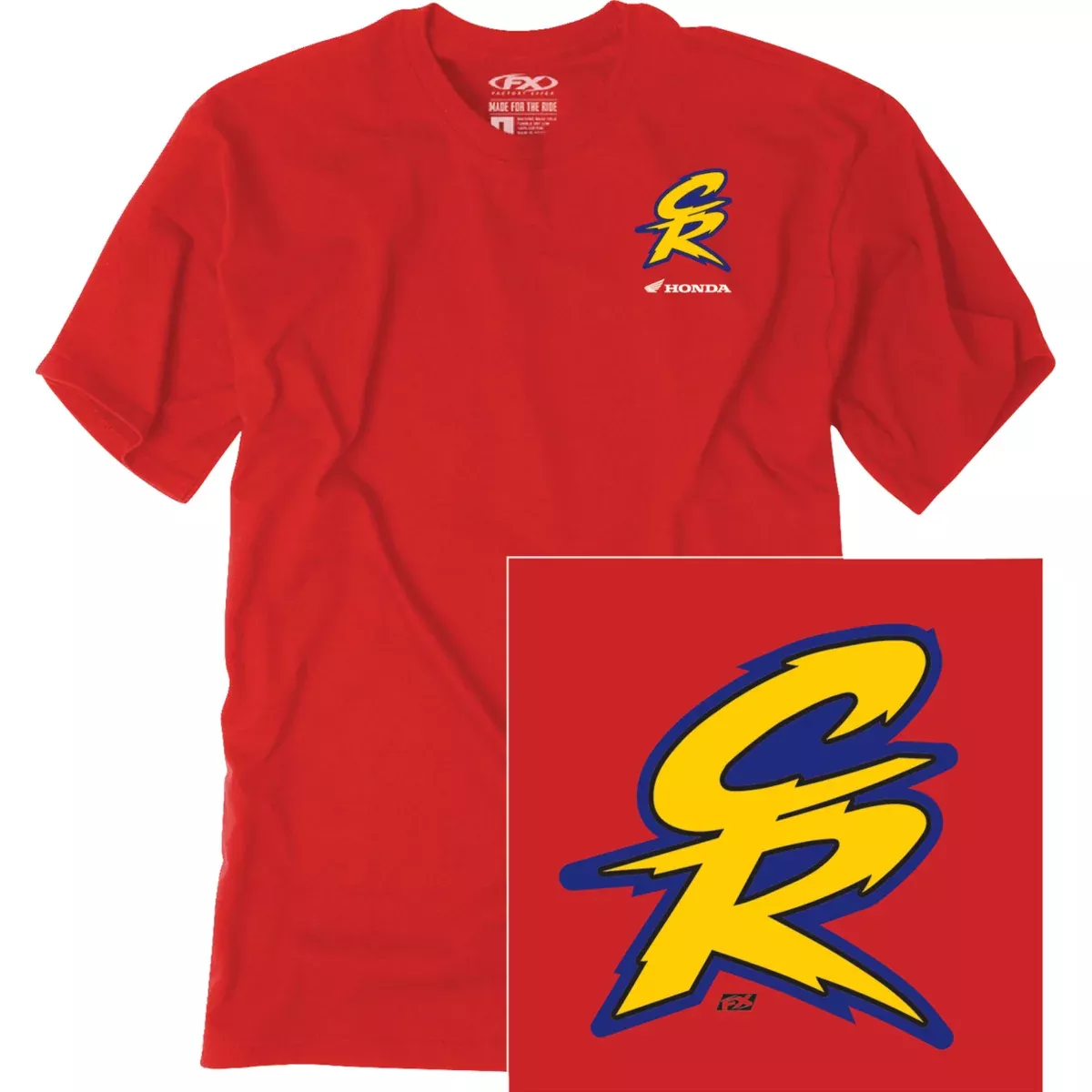 FACTORY EFFEX Honda Retro CR T-Shirt Red