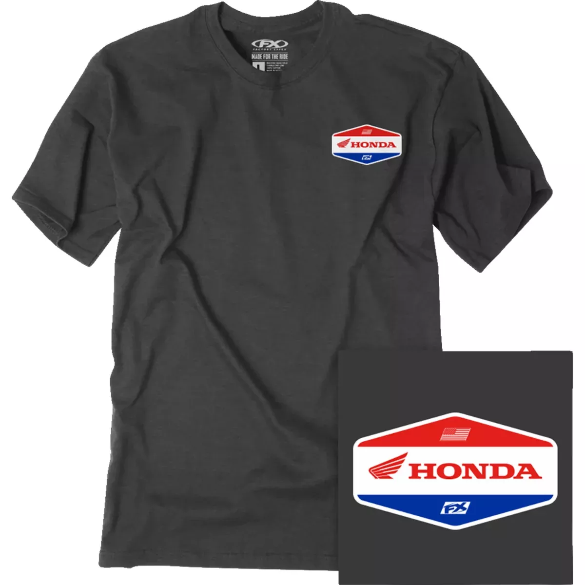 FACTORY EFFEX Honda Stadium T-Shirt Heather - Charcoal