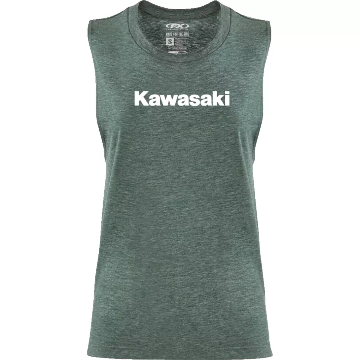 FACTORY EFFEX Women's Kawasaki Muscle Tank Top Heather - Forest Green