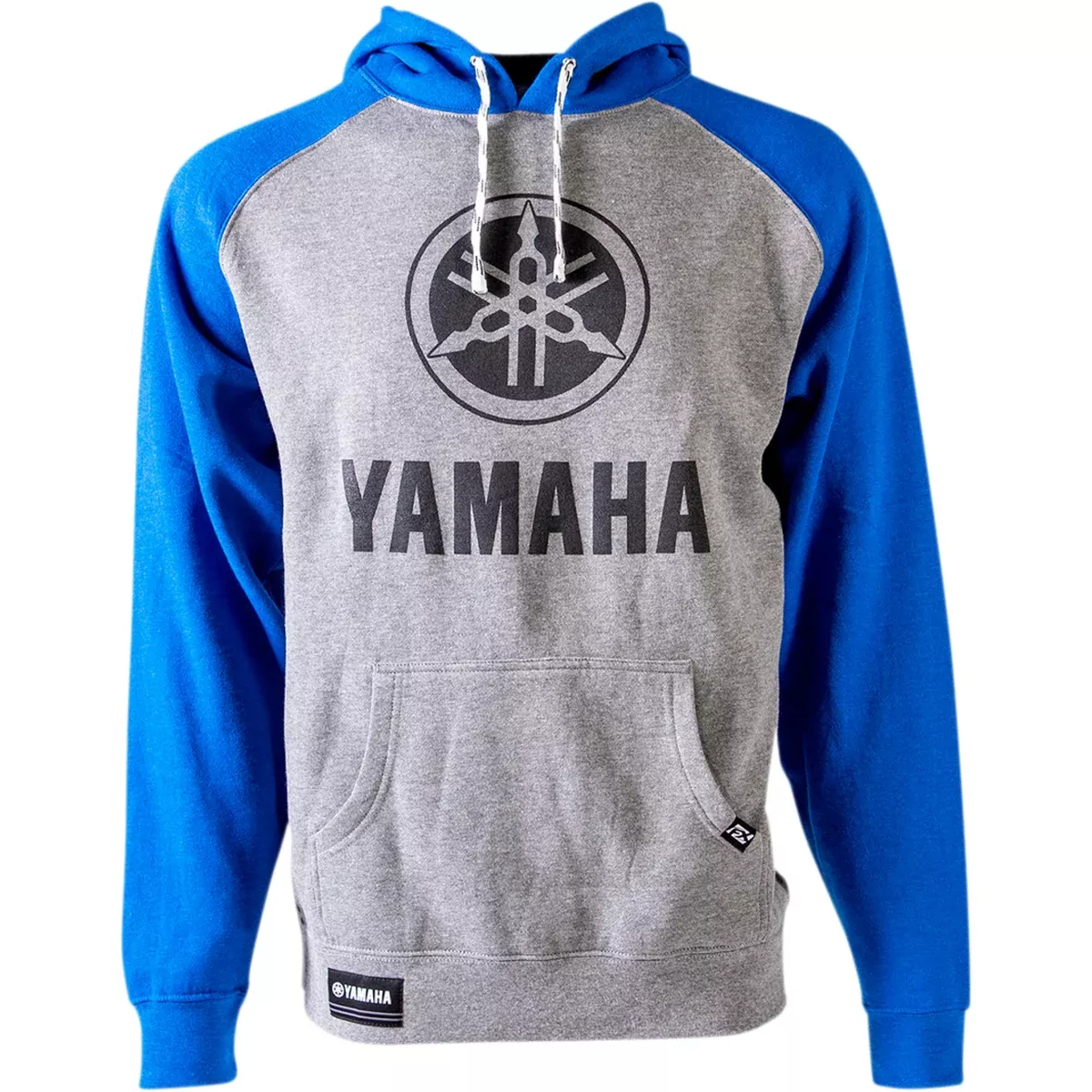 FACTORY EFFEX Yamaha Icon Pullover Hoodie Gray/Royal - Blue