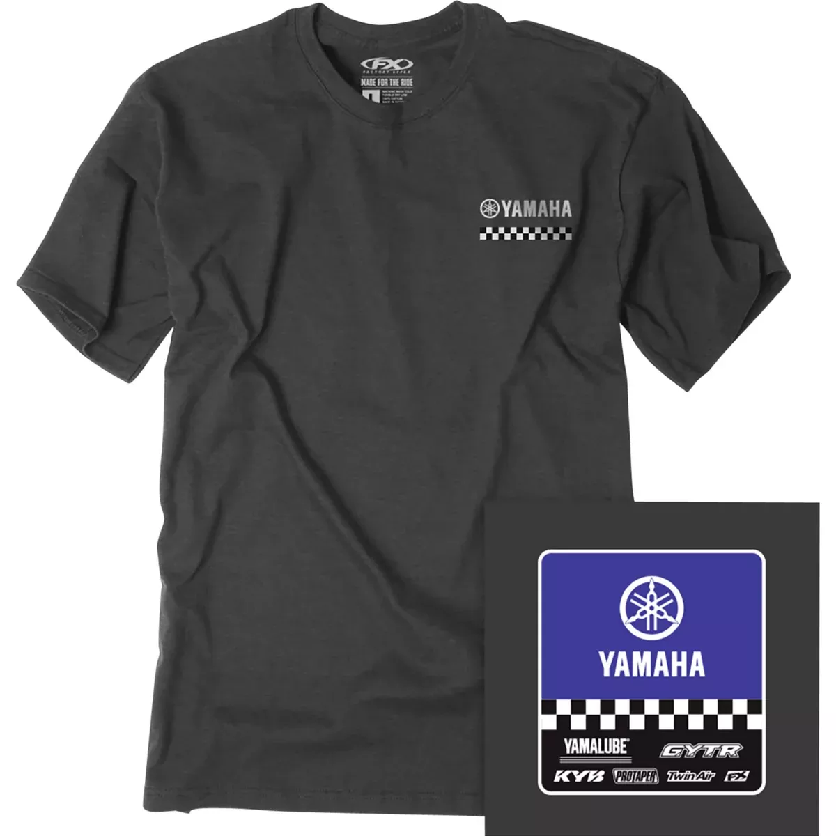 FACTORY EFFEX Youth Starting Line T-Shirt Yamaha - Heather Charcoal