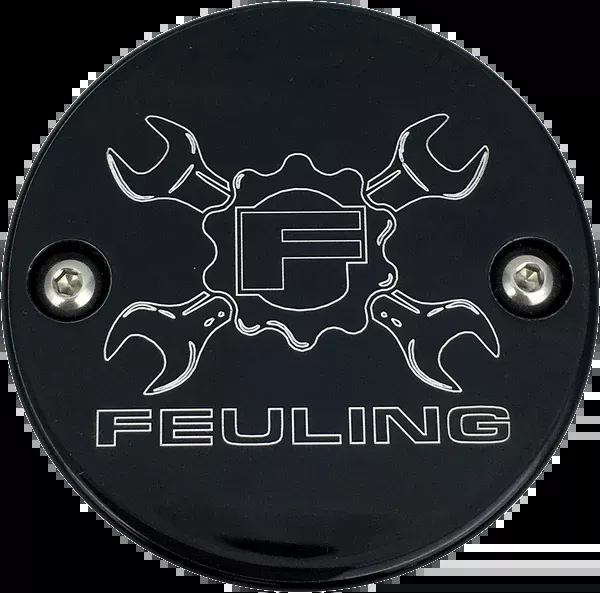 Feuling Parts Point Cover – 2 Hole – Wrench – Black – Contrast Cut – M8