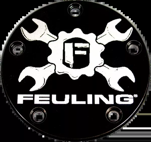 Feuling Parts Point Cover – 5 Hole – Wrench – Black – Contrast Cut – Twin Cam