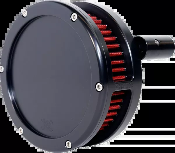 Feuling Parts Slim BA Air Cleaner Kit - Black - Red Filter - Twin Cam