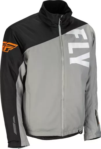 Fly Racing Aurora Grey Black Orange Jacket