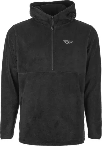 Fly Racing Black Half Zip Pullover Hoodie