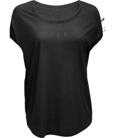 Fly Racing Breezy Black Womens Tee