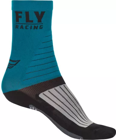 Fly Racing Factory Rider Blue Black Grey Socks
