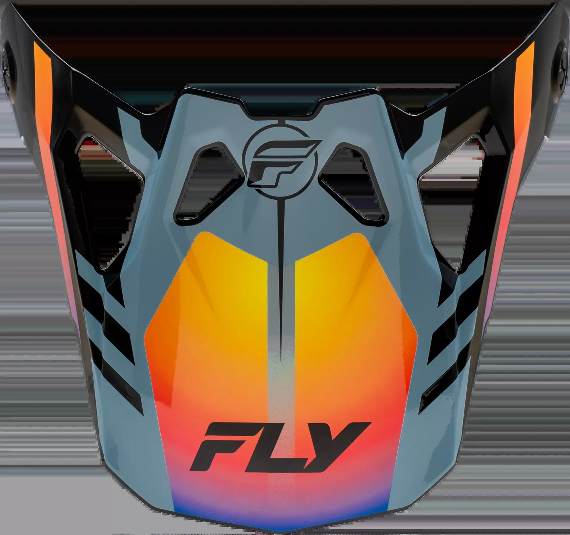 Fly Racing Formula Cp Krypton Visor Grey/Black/Electric Fade M-2x-73-0047