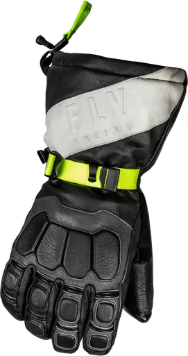 Fly Racing Glacier Black Grey Hi-Vis Gloves