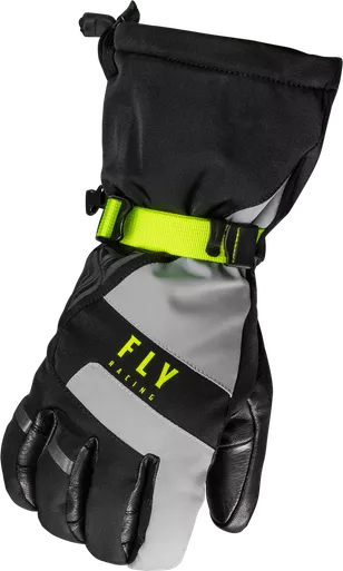 Fly Racing Highland Black Grey Hi-Vis Gloves