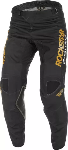 Fly Racing Kinetic Black Gold Rockstar Pants
