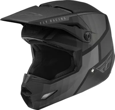 Fly Racing Kinetic Drift Matte Black Charcoal Youth Helmet