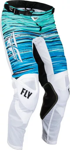Fly Racing Kinetic Mesh White Blue Mint Pants