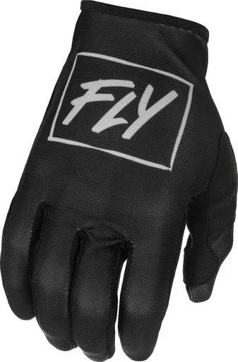 Fly Racing Lite Black Grey Gloves