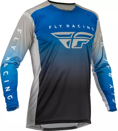 Fly Racing Lite Blue Grey Black Jersey