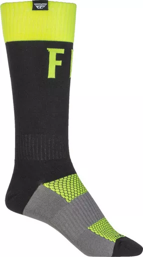 Fly Racing MX Pro Hi-Vis Black Socks