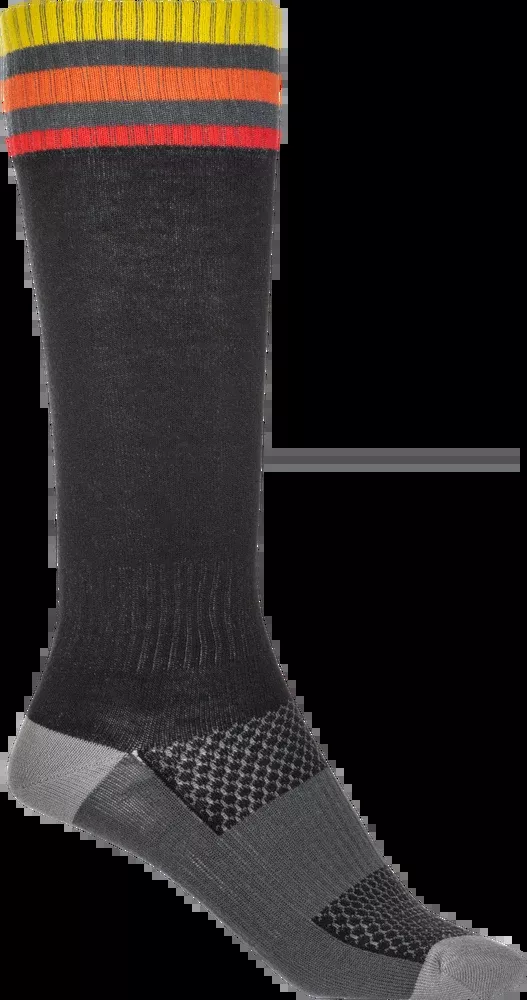 Fly Racing MX Socks Thin Black LG XL