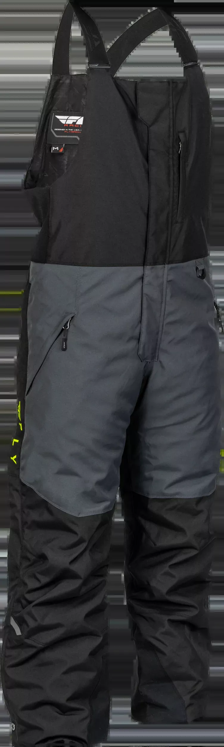 Fly Racing Outpost Bib Black/Grey/Hi-Vis 3x-470-65023X