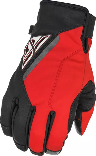 Fly Racing Title Black Red Gloves