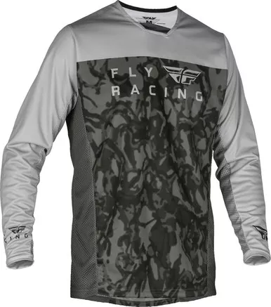 Fly Racing Youth Radium Dark Grey Camo Jersey