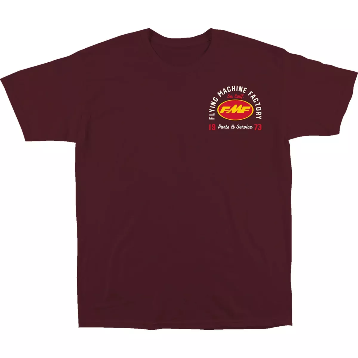 FMF 3030-24295 FA24118902MRNMD Exhaust Supply T-Shirt maroon – medium