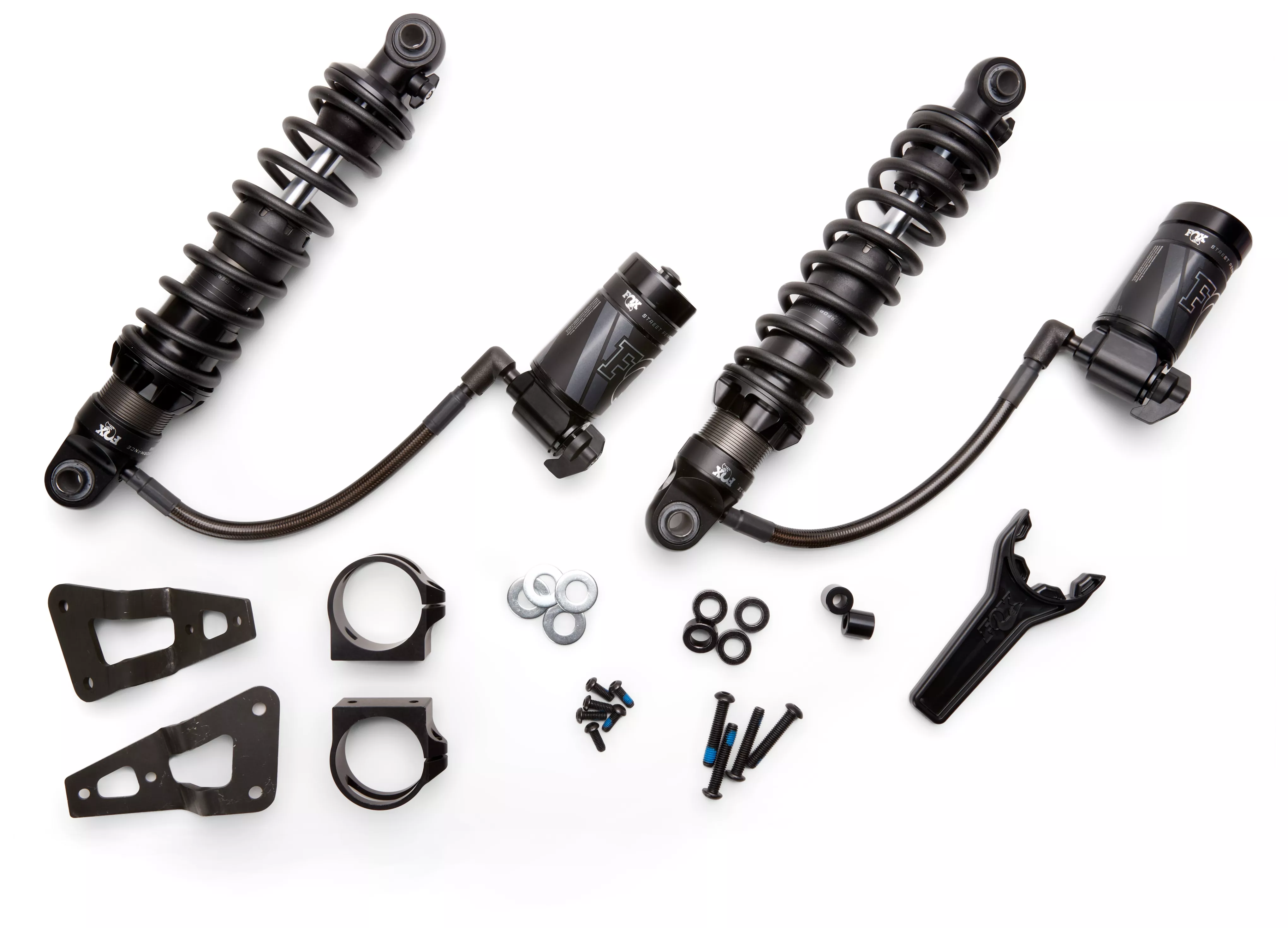 Fox Factory QS3-QSR Remote Reservoir Shocks For Harley Touring 1993-2026