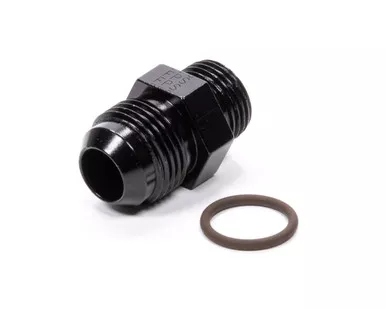 Fragola #10 x 3/4-16 (#8) Radius O-Ring Fitting Black 495105-BL
