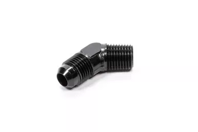 Fragola 45 Deg Adapter Fitting #6 x 1/4 MPT Black 482306-BL
