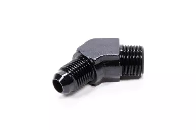 Fragola 45 Deg Adapter Fitting #6 x 3/8 MPT Black 482366-BL