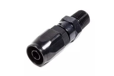 Fragola #6 Str. x 1/4 MPT Hose End Black 190106-BL