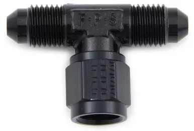 Fragola Fitting #8 Tee Female Swivel On Side Black 498204-BL