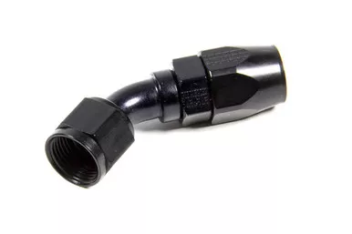 Fragola Hose Fitting #10 45 Deg Pro-Flow Black 104510-BL