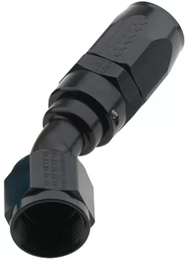 Fragola Hose Fitting #16 30 Deg Pro-Flow Black 223016-BL
