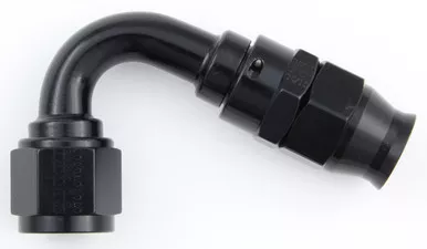 Fragola Hose Fitting #6 120 Deg PTFE Black 681206-BL
