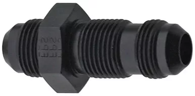 Fragola Str Bulkhead Fitting #4 Black 483204-BL