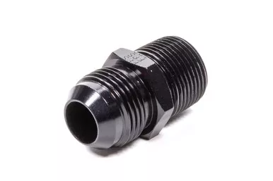 Fragola Straight Adapter Fitting #12 x 1/2 MPT Black 481613-BL