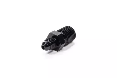 Fragola Straight Adapter Fitting #3 x 1/4 MPT Black 481634-BL