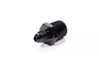 Fragola Straight Adapter Fitting #4 x 3/8 MPT Black 481644-BL
