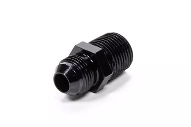 Fragola Straight Adapter Fitting #8 x 1/2 MPT Black 481688-BL