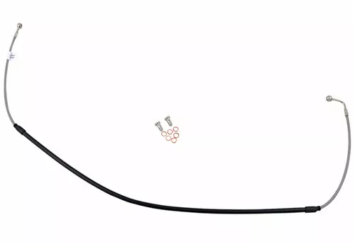 GBrakes Braided Stainless Steel Front Brake Line (FK003D187-1)