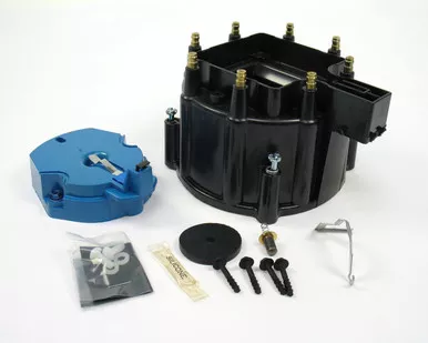 GM V8 Cap & Rotor Kit - Black D4000